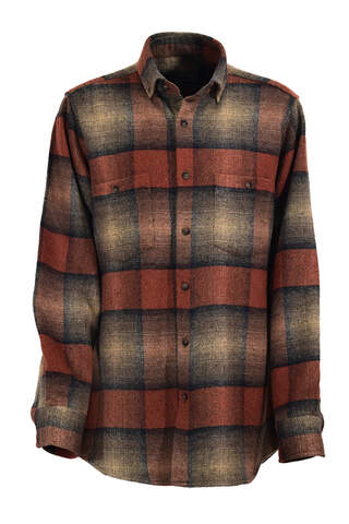 Brick Brown Plaid Lumberjack Shirt
