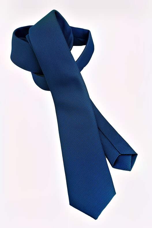 Saks Blue Woven Tie