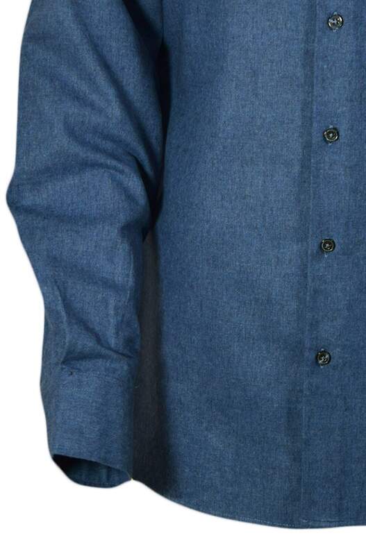 Navy Blue Winter Cotton Shirt