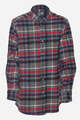 Grey Red Plaid Lumberjack Shirt