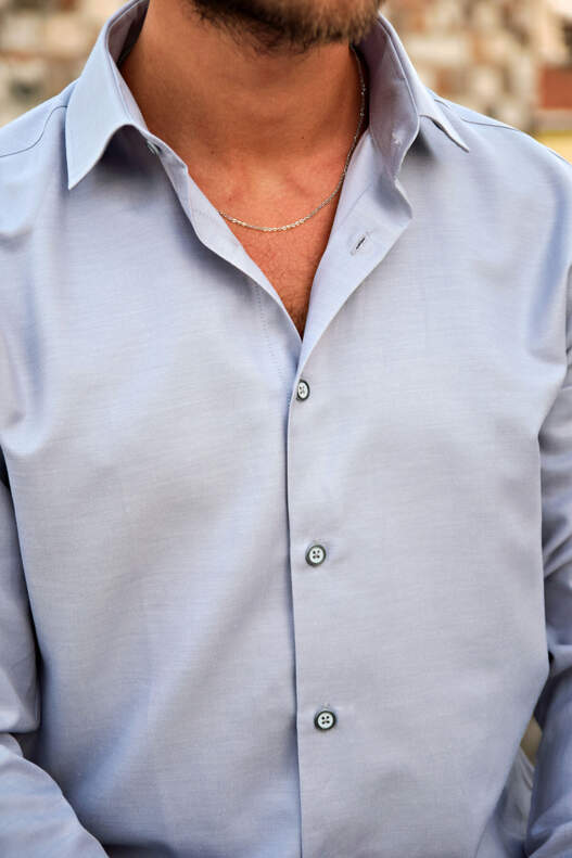 Grey Slim Fit Men's Shirt