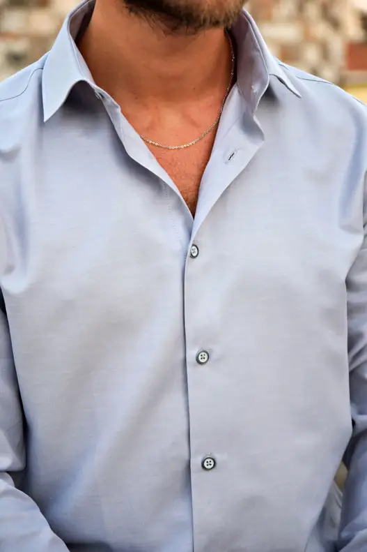 Grey Slim Fit Men's Shirt