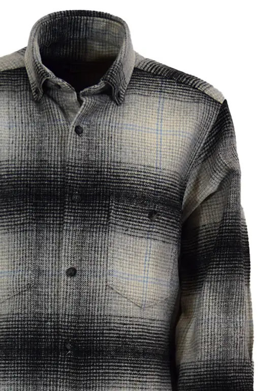 Black-Grey Checked Lumberjack Shirt