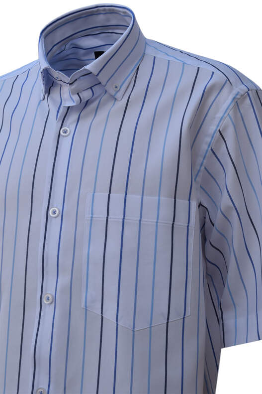 Beyaz Üzeri Lacivert ve Açık Koyu Mavi Çizgili Beyaz Üzeri Lacivert ve Açık Koyu Mavi Çizgili