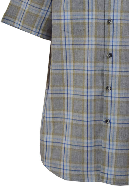 Beyaz Gri Sarı Mavi Ekose Beyaz Gri Sarı Mavi Ekose