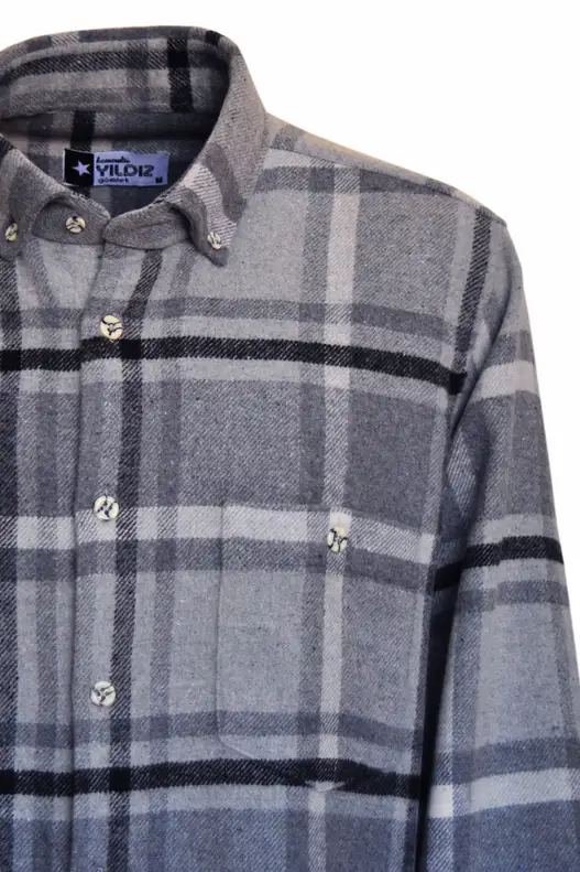 Grey Tones Plaid Lumberjack Shirt