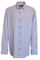 Blue Pink Checked Shirt