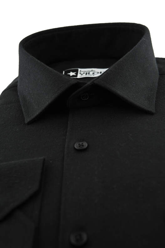 Black Winter Cotton Shirt