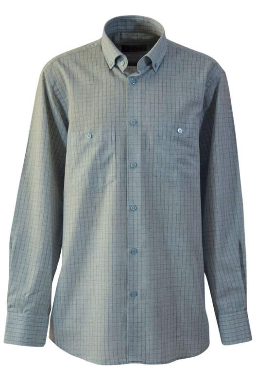 Navy Blue on Blue with Red Checks