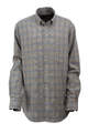 Cream Coloured Plaid Cotton Winter Shirt