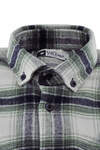 Green Cream Plaid Lumberjack Shirt - 1