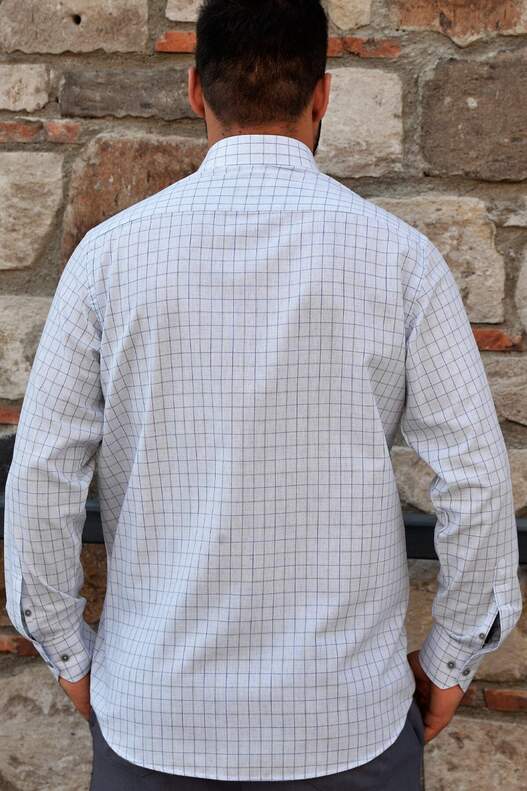 Cream Checked Seasonal Shirt