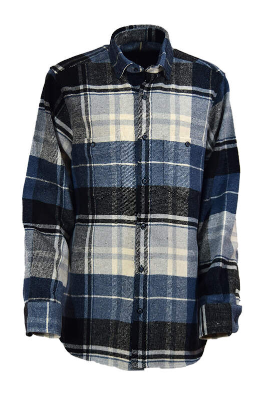 Siyah Mavi Gri Kareli Oduncu Gömlek Siyah Mavi Gri Kareli Oduncu Gömlek