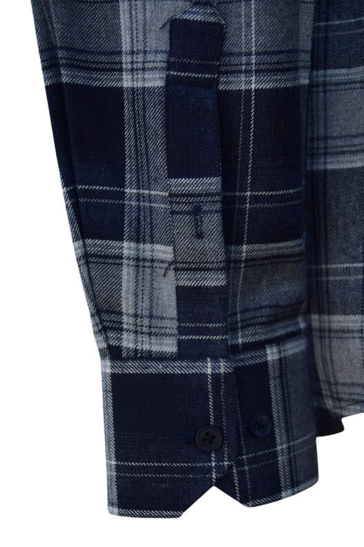 Lacivert Gri Mavi Ekose Kışlık Pamuklu Lacivert Gri Mavi Ekose Kışlık Pamuklu