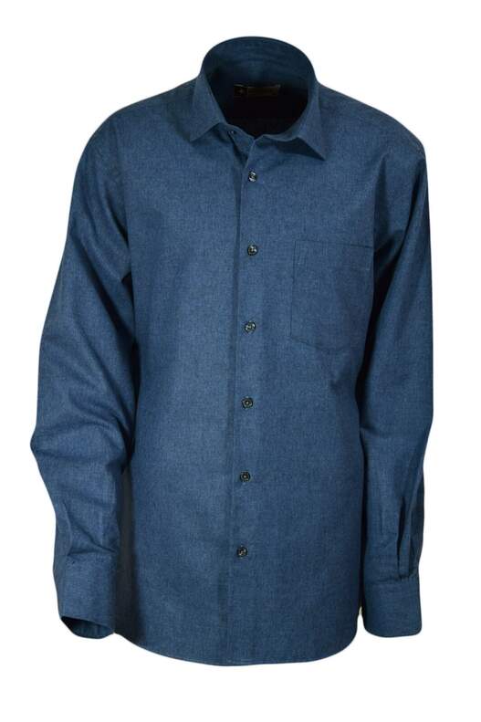 Lacivert Kışlık Pamuklu Gömlek Lacivert Kışlık Pamuklu Gömlek