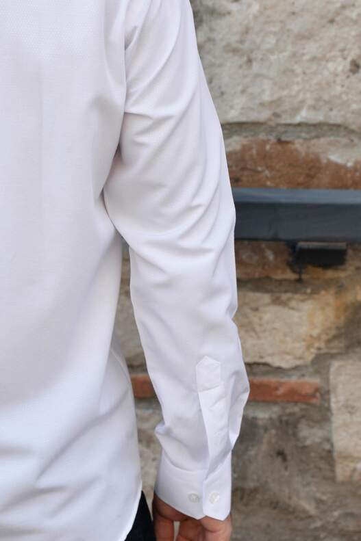 Yıldız White Slim Fit Men's Shirt