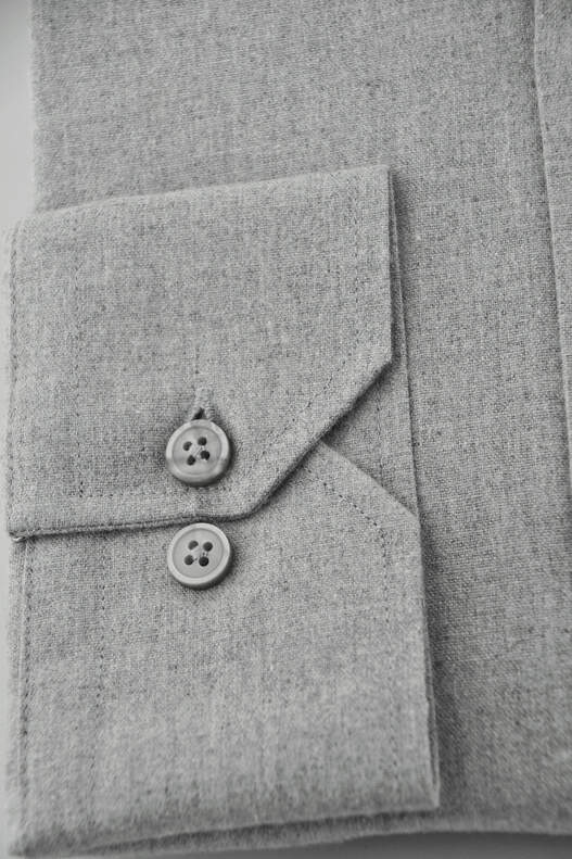 Light Grey Winter Cotton Shirt