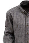 Brown Check Winter Cotton Shirt - 2