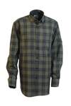 Green Navy Blue Plaid Shirt - 1