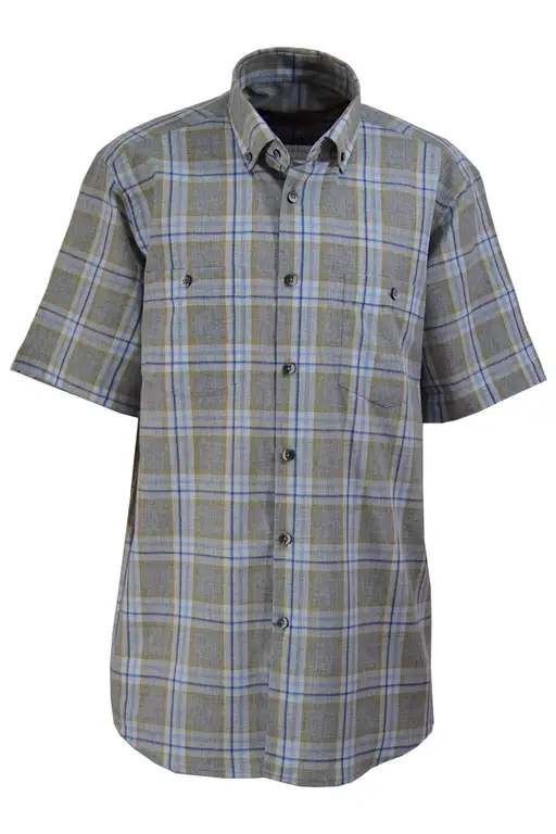White Grey Yellow Blue Plaid