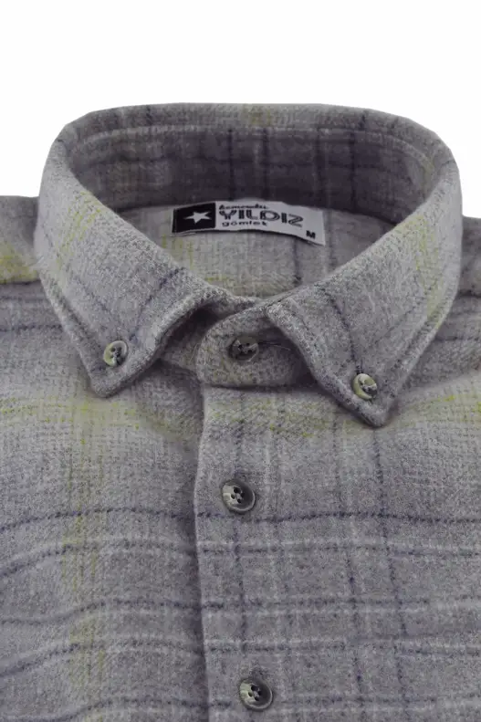 Grey Tones Plaid Lumberjack Shirt