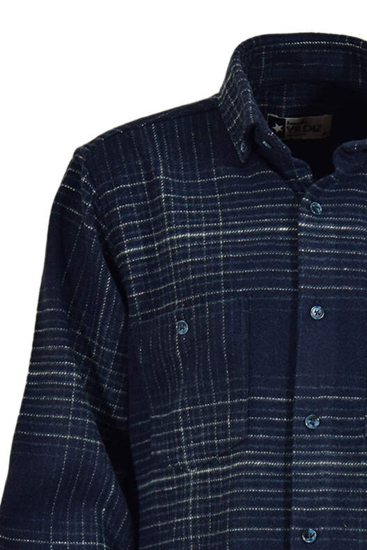 Lacivert Çizgili Oduncu Gömlek Lacivert Çizgili Oduncu Gömlek