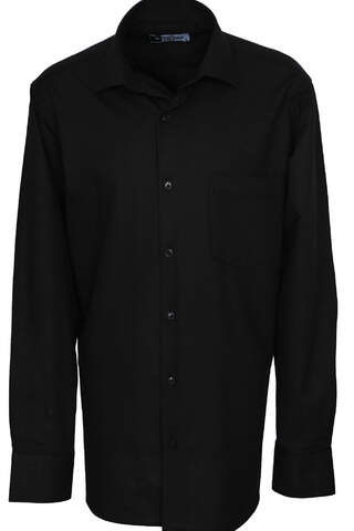 Siyah Kışlık Pamuklu Gömlek