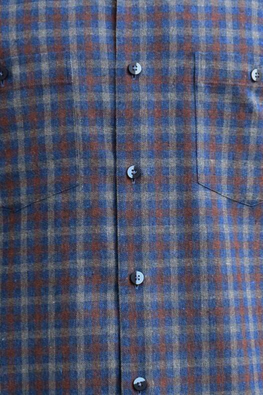 Koyu Mavi Kiremit Ekose