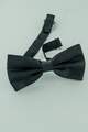 Black Satin Bow Tie
