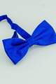 Blue Satin Bow Tie