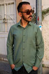 Green Dobby Long Sleeve Shirt - 3