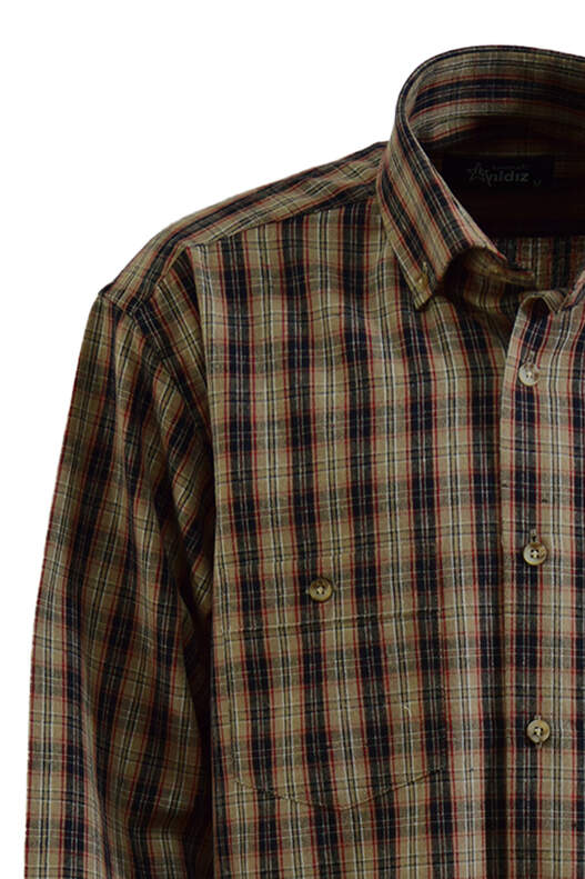 Mink Black Checked Cotton Winter Shirt