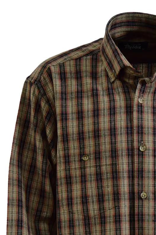 Mink Black Checked Cotton Winter Shirt