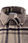 Coffee Black Plaid Lumberjack Shirt - 1