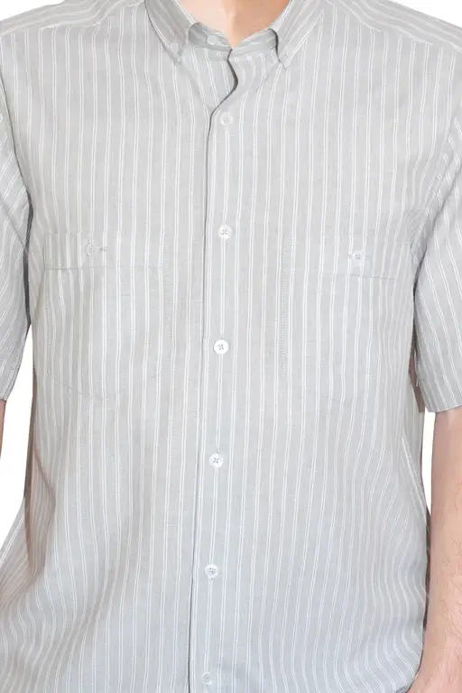 Yıldız Light Green Short Sleeve Men's Shirt