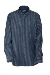 Black Cream Striped Winter Cotton Shirt