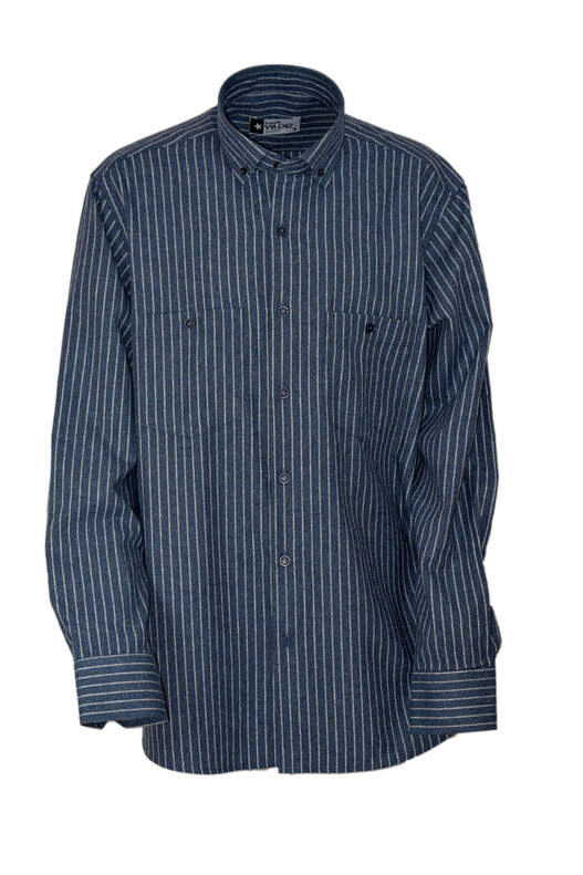 Black Cream Striped Winter Cotton Shirt