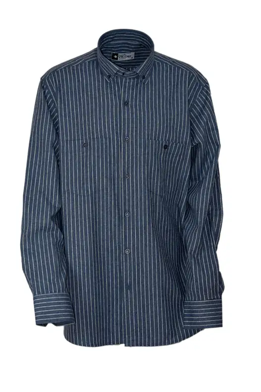 Black Cream Striped Winter Cotton Shirt