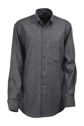 Grey Patterned Cotton Winter Shirt