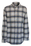 Coffee-Blue-Cream Plaid Lumberjack Shirt - 2