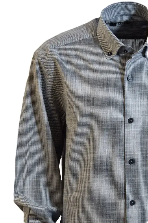 Grey Striped Seasonal Shirt